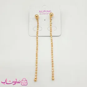 گوشواره آویز بلند ژوپینگ مدل توپی