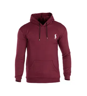 هودی مردانه کلاهدار زرشکی Polo