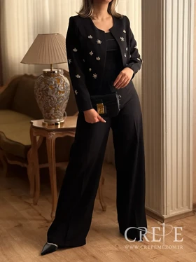 کت شلوار نگین دوزی خورشیدی