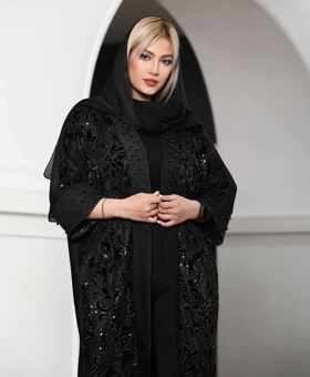 مانتو مجلسی عیدانه مرواریدی ( سایز بزرگ دارد)