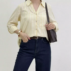 شومیز زنانه قواره دار راه راه