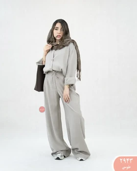 ست شومیز شلوار سیلک 2943