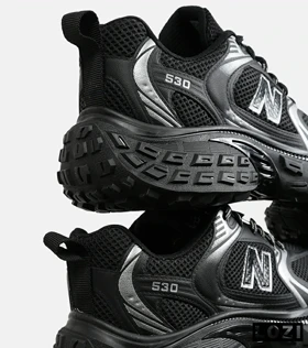 کفش کتانی مردانه و زنانه مشکی NEW BALANCE 530 V02