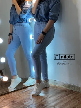 شلوار طرح جین (نیل)