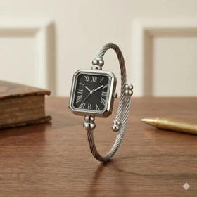 ساعت مچی عقربه‌ای کوارتز زنانه مدل مینیمال اسپرت بند النگویی