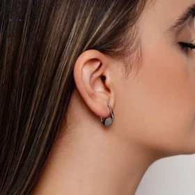 گوشواره مون فیز پلاتینی ژوپینگ