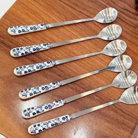 قاشق شربت خوری طرح دنی هوم گل آبی