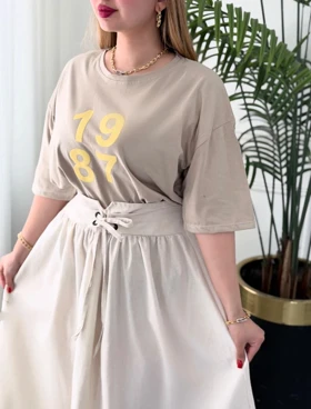 تیشرت 1987 0594 (استخوانی)