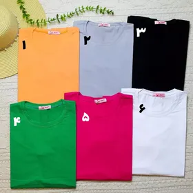 تیشرت ساده مدادرنگی کد 617