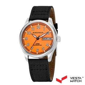 ساعت مچی مردانه رومانسون ROMANSONمدل AL3BF015FMBWAH2W--ORANGE