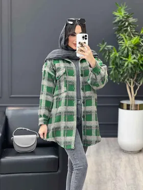 شکت چهارخونه تک جیب پاکتی