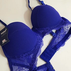 سوتین فنردار پوش آپ کد 104851 آبی کاربنی