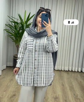 مانتو شومیزی کنفی کد 2141