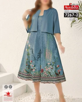 کت و سارافون مجلسی زنانه سایز بزرگ کد 7267
