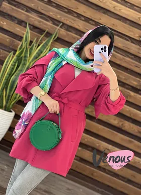 مانتو آستین ژیله دار ضربدری