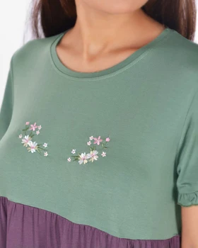 پیراهن راحتی طرح دار زنانه 3808