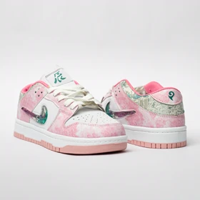 کفش کتانی جردن 1 دراگون سفید صورتی کد 294843