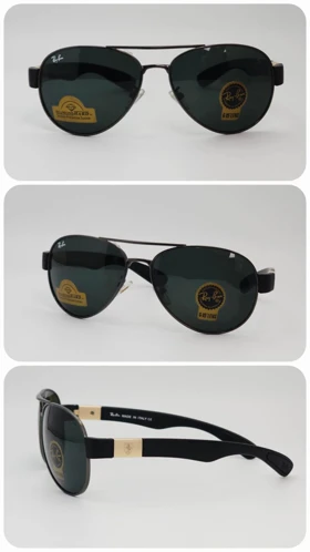 عینک آفتابی مردانه و زنانه ریبن Rayban Rb3509 ضد اشعه UV400 (فریم مشکی عدسی‌ها مشکی)