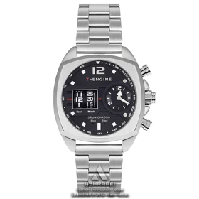 ساعت تی انجین صفحه مشکی T-Engine Drum Chrono 3940