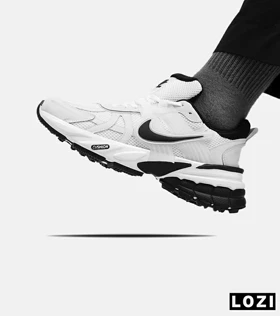 کفش کتانی زنانه سفید مشکی Nike cushlon