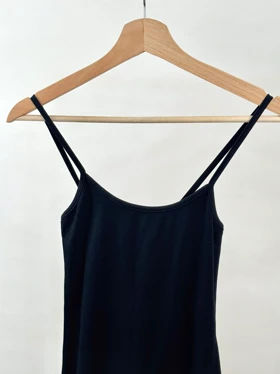 پیراهن میدی ساده مشکی