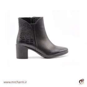 نیم بوت بغل زیپ تمام چرم mrc2111-39
