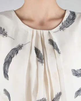 بلوز مجلسی حریر طرح دار زنانه
