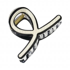 کلیپس مو زنانه مدل روبان شمعی دورنگ