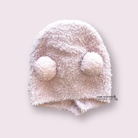 کلاه نوزادی موهر پوم دار