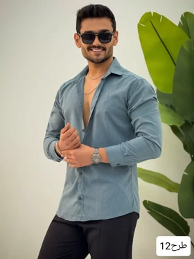 پیراهن مردانه استین بلند پلاس_کد4307