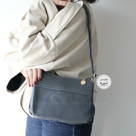 کیف زنانه دوشی مدل چیلکو (طوسی تیره)