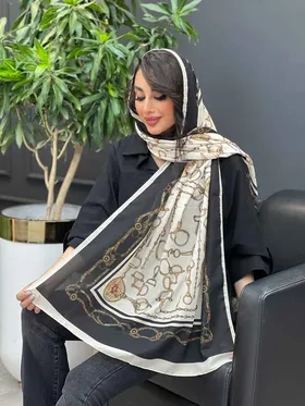 شال طرح زنجیر و حلقه