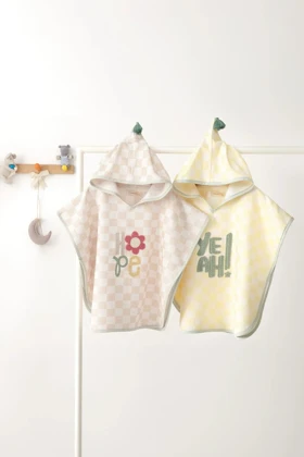پانچو کودک Yataş Mini مدل Kyra پنبهای