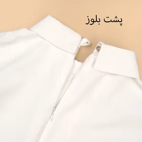 شومیز کرپ بنددار