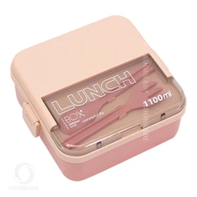 لانچ باکس پلاستیکی 1100ML مدل 132 (صورتی)