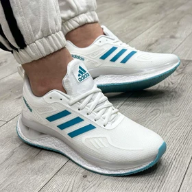 کتانی اسپرت مردانه مدل آدیداس ADIDAS رنگ سفید آبی