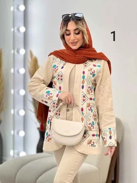 مانتو لینن نچرال طرح سنتی