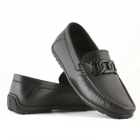 کفش کالج مردانه چرم یلسان مدل آیهان کد 541-GN