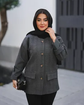 پالتو پشمی مدل لیندا  کد 2412