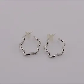 گوشواره استیل پیچ پیچی