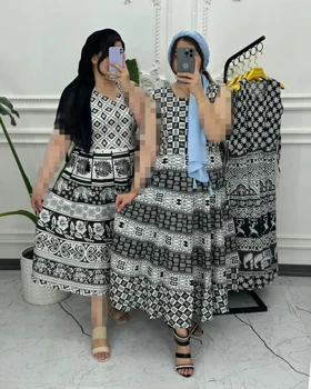 سارافون ساحلی لنگی سفید مشکی 1378