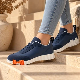 کتانی هرمس سرمه ای کد 2354 / HERMES SNEAKERS