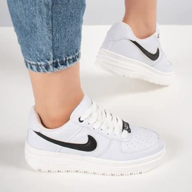 کفش و کتانی زنانه و مردانه مدل نایک ایرفورس NIKE_AIR FORCE رنگ سفید