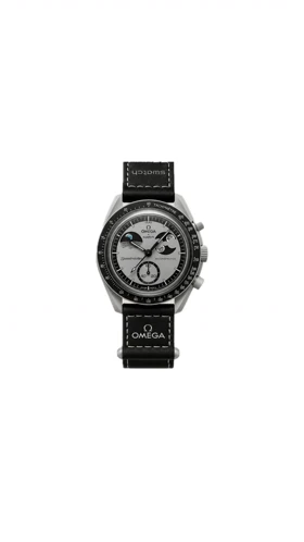 ساعت امگا سواچ مون شاین طوسی Omega Swatch to the Moonshine EarthPhase