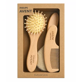 ست سه عددی برس سر گرد و شانه کودک و نوزاد اونت Avent