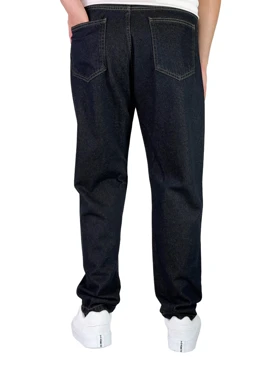 شلوار جین مردانه مام استایل سرمه ای مدل تامی کد 00043