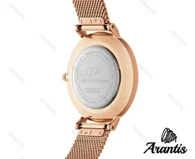 ساعت دنیل ولینگتون رزگلد صفحه قهوه ای زنانه w-5293