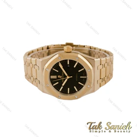 ساعت اودمار پیگه مردانه طلایی صفحه مشکی AP-5013-G