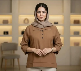 شومیز یقه دار