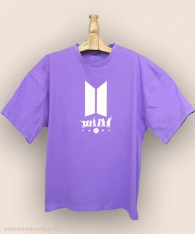 تیشرت لش مردانه و زنانه طرح بی تی اس کد 990